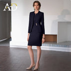 Navy blue suit + dress / S