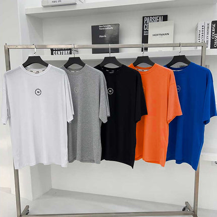 VQ muscle fitness Brothers Sports men's T-shirt summer round neck cotton running short sleeve top leisure generation hair