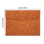 Skin-feeling document bag brown