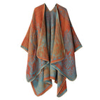 Qingming upper river picture orange blue