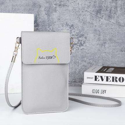 Factory wholesale touch screen mobile phone bag women's simple all-match Korean mobile phone bag large capacity mini fashion small satchel