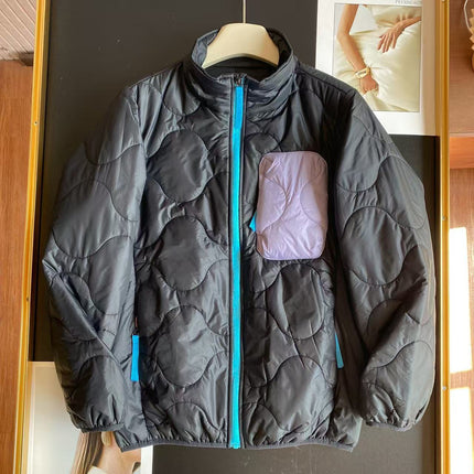 2025 Couple's New Autumn and Winter Outdoor Water-Repellent Lightweight Thickeneded Warm Stand-Up Collar Cotton Jacket 2532