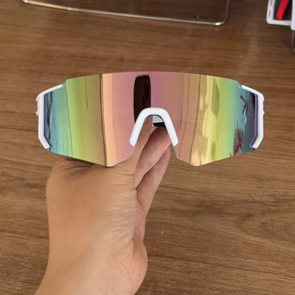 Korean Style Square Sunglasses for Men with Big Faces, Cycling Sunglasses for Women, Outdoor Sports Bicycles, Battery Car Windproof Glasses, Trendy