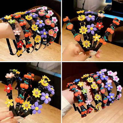 Girls Princess Korean Style Korean Style Internet Popular Pressed Hair Non-Slip Hair Accessories Fresh Sweet Headband 2022 Children Broken Hair Band