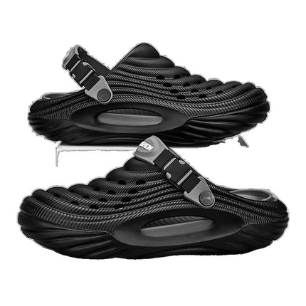 Men's Outdoor Driving and Beach Clogs, Summer Office Large Size 45 Closed-Toe Sandals