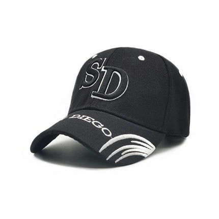 Men's baseball cap 3D embroidered peaked cap hat female outdoor sun hat sun protection hat Amazon cross-border hot sale