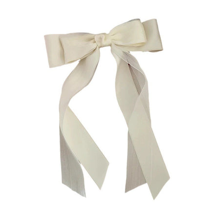 Internet Celebrity Super Fairy Large Chiffon Bow Hairpin Women's Head Half-Tie Hair Accessories Face Showing Small Spring Clip Headwear
