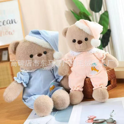 Cute Pajamas Bear Doll Plush Toy Children Cartoon Doll for Girlfriend Birthday Gift Couple Bear