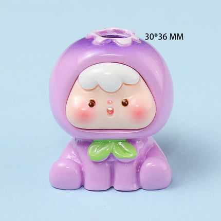 Fourth Generation New Color Series Cartoon Fruit Toys Tiktok Live Promotion Blind Bag Resin Figurines Cute Items
