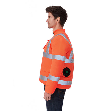 Summer cooling air conditioning clothing long sleeve coat clothing fan clothing couple refrigeration welder labor protection clothing with reflective strip