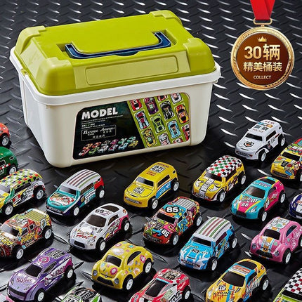 Tiktok popular alloy car iron car wholesale children's toy simulation model bulk decoration with pull back car