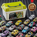 [Storage box to send large map] 30 alloy iron car [back car] style random