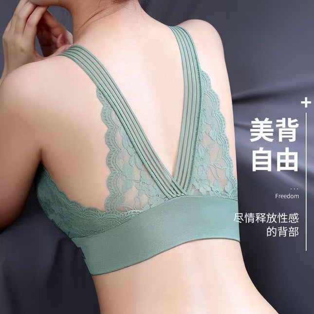 Tube Top Fixed Cup Beautiful Back Push-Up Anti-Gravity Intimates Women's Small Breasts Gathered Sexy Non-Falling Anti-Sagging Thin Style