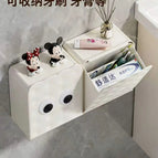 Wave wall hanging storage box [1 piece] + eye stickers