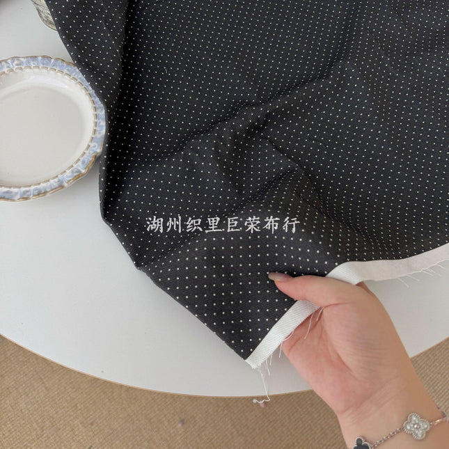 Cotton 21-Count Twill Digital Direct Printing Fabric Korean Polka Dot Small Clear Floral Cloth Pants Bag DIY