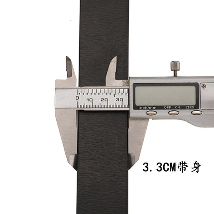 Cross-Border Headless Pin Buckle Belt Men's Genuine Leather Belt Men's High-End Niche Light Luxury Men's Accessories Wholesale New Style