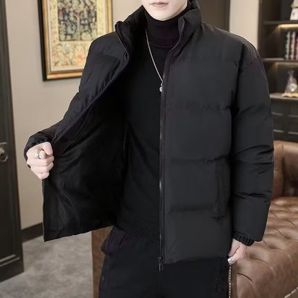 Winter Youth Stylish Cotton Jacket for Boys, Thickened Warm Padded Sports Casual Coat, Thickened Cold-Proof