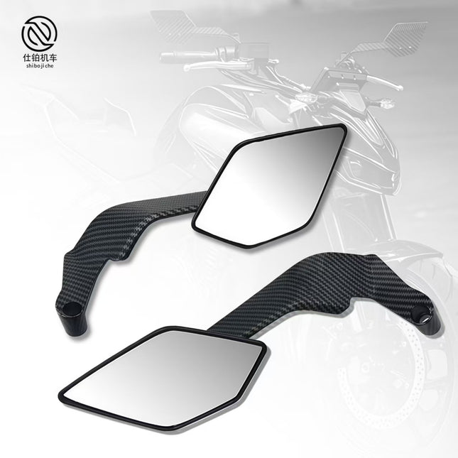 Universal Modified Electric Vehicle Motorcycle New Fixed Wing Rearview Mirror Reversing Mirror Mirror Base Reflective Mirror