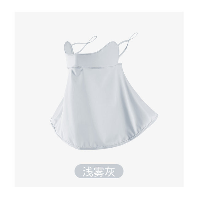New ice silk sunscreen mask women's anti-ultraviolet breathable quick-drying face Gini sunshade veil riding face mask wholesale