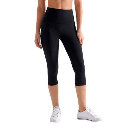 Runa Pulse Brushed Non-Stick Yoga Pants Women's Moisture-Absorbent Running and Cycling Fitness Sports Tight Cropped Pants