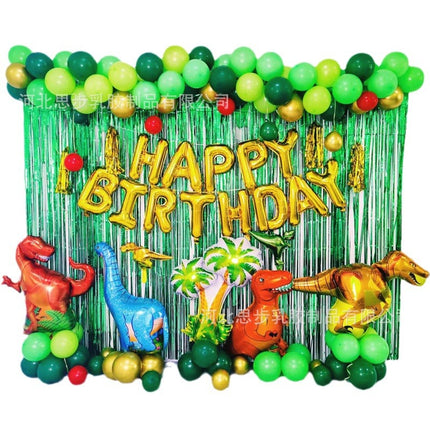 Cross-border Amazon new hot Jurassic theme dinosaur balloon team decoration a generation of balloon suit