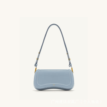 [Foreign Trade] Jwpei Pudding Bag Joy Underarm Bag Niche Crossbody Bag High-End Retro Baguette Bag Shoulder Bag