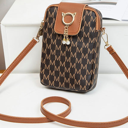 Classic Printed Mobile Phone Bag 2025 New Women Bags Women's Simple Small Bag Casual Western Style Crossbody Small Bag