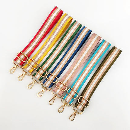 Bag shoulder strap crossbody bag with adjustable widened shoulder strap gold silk Women's bag with 3.8cm width