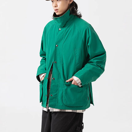 Outdoor fan can soar Anxin with retro hunting suit loose jacket windbreaker frock coat re-engraved 8101