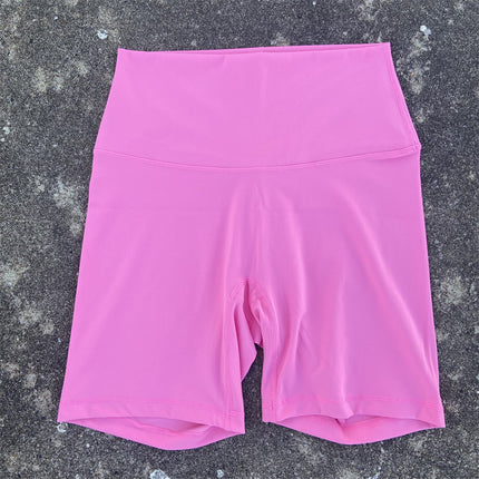 Wholesale Women's Slim Yoga Riding Shorts Sanding High Elastic Sports Fitness Quarterpants Inside Pocket Short