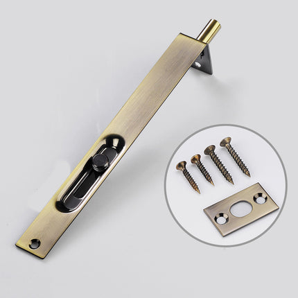Wooden door ground bolt stainless steel up and down concealed old-fashioned door bolt door security door mother door world ground bolt lock