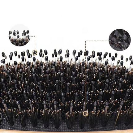 Natural Boar Bristle Air Cushion Comb Bamboo Bristle Comb Wooden Air Bag Comb Temu Popular Cross-Border Export Massage Comb