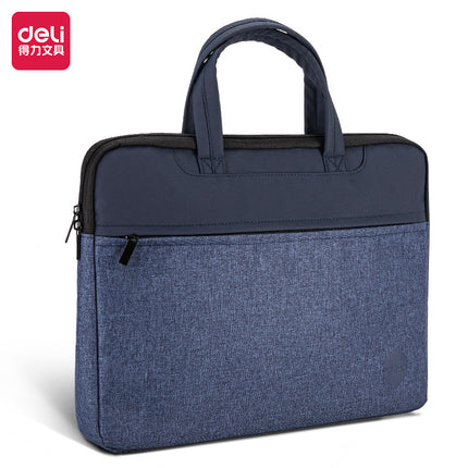 Deli 5590 Document Bag Printed logo Portable Business Briefcase Company Meeting Portable Document Bag