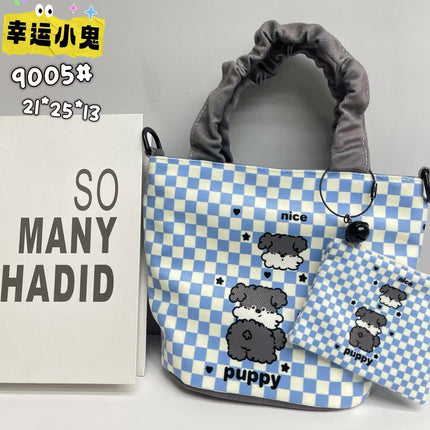 New Girls Handbag Storage Bag Cute Lunch Box Bag Handbag Mother Bag Korean Cartoon Bag Hand Bag