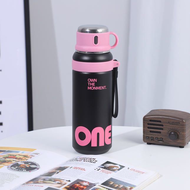 New Large-Capacity Straw Insulated Cup, Outdoor Portable Vacuum Double-Drink Cup, Household Double-Layer 316 Stainless Steel Water Cup