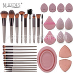 33-piece makeup brush set-20 champagne colors