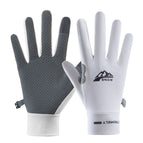 Snow super fiber palm cycling long finger white / M