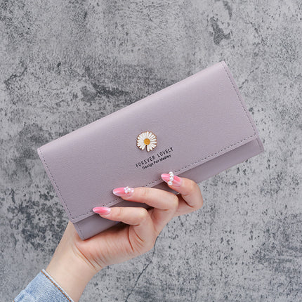 Manufacturers wholesale new wallet ladies fashion purse simple small folding small wallet mini version card bag female