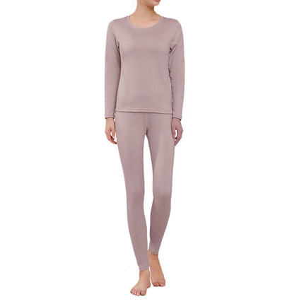 2025 New Cashmere Silk Underwear for Women, Double-Sided Brushed Fleece-Lined Thermal Tops and Pants Set for Men, Seamless Wholesale