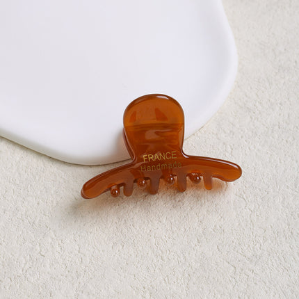 Acetate Small Claw Clip Half-Up Hair Shark Clip for Women, Suitable for the Back of the Head, Hairpin for Thin Hair, High-End Hair Accessory