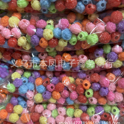solid color color beads diy bracelet string loose beads material children beaded handmade keychain jewelry accessories