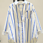 Green and white stripes / One size fits all