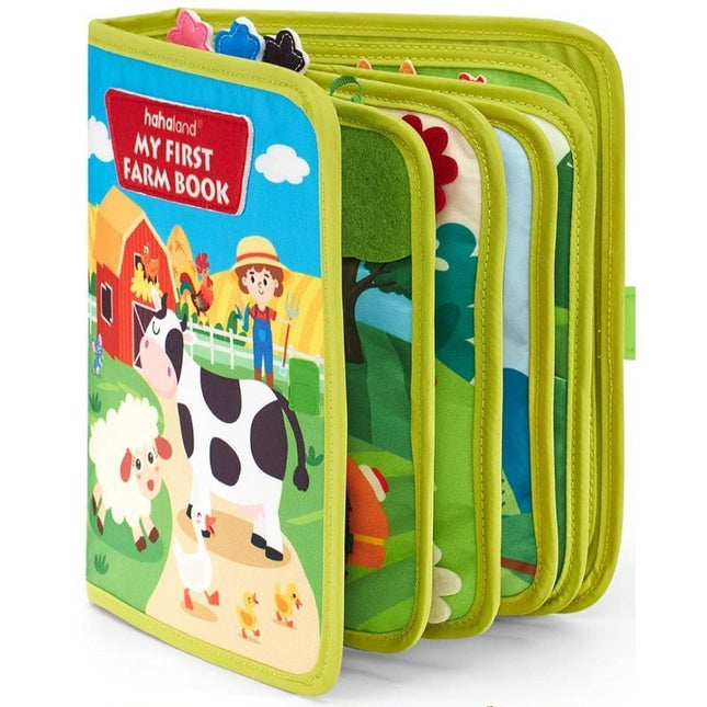 Felt Cloth Book for Children, Educational Early Learning, Tear-Resistant Cloth Book, Farm Cognition Felt Early Learning Board