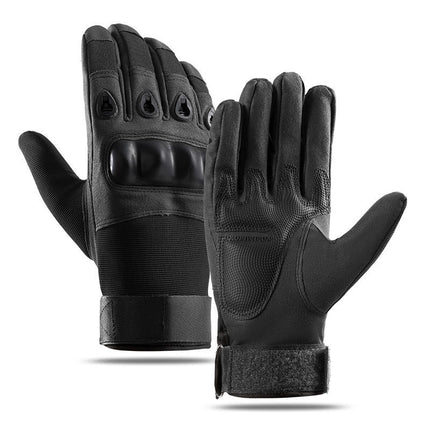 Men's Outdoor Half-Finger Gloves Carbon Fiber Shell Anti-Cut and Wear-Resistant Combat Sports Training Anti-Slip Tactical Gloves Special Forces