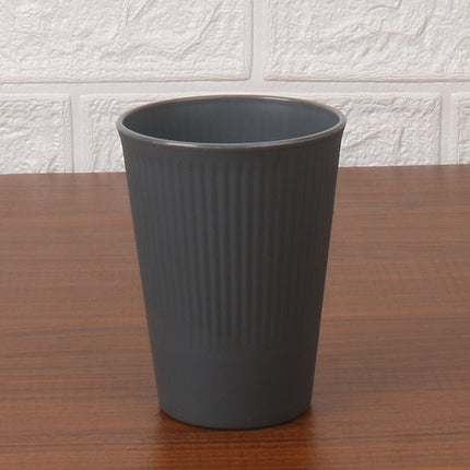 Striped Cup 8 Boxed Wheat Straw Household Water Cup Drop-resistant Handicap Cup Brush Cup Restaurant Juice Cup
