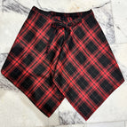 Red and black (with elastic band) / One size fits all