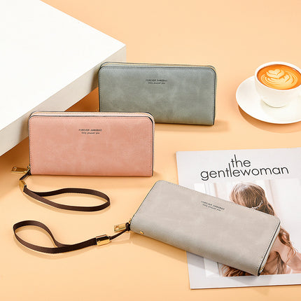 Factory Women's Change Hand Long Wallet 2025 New Korean Multi-function Card Bag Mobile Phone Bag Women's Wallet