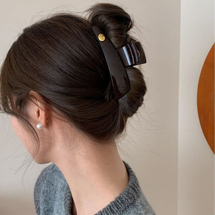 New Brown series clip import and export high-end hairpin ins Little Red Book Live hot clip all-match internet celebrity clip