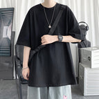 T39 loose half sleeve-black / S
