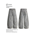 Caramel blue gray [unisex style/can be worn by men and women] / XS